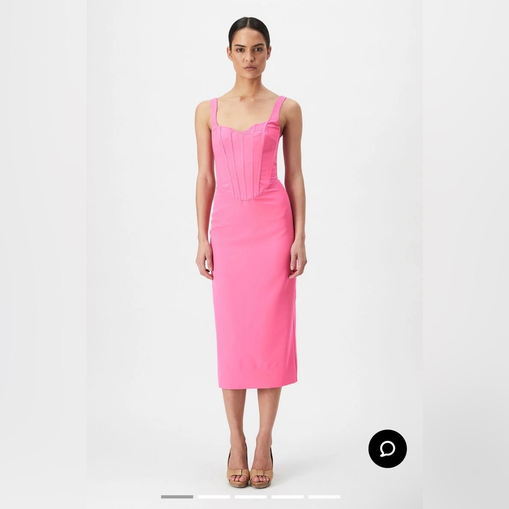 Bardot Fuchsia Midi Dress